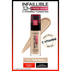 L'Oréal Paris Infaillible 32H Fresh Wear C Vitaminli Fondöten - 130 True Beige