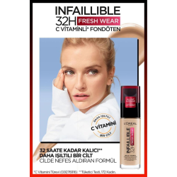 L'Oréal Paris Infaillible 32H Fresh Wear C Vitaminli Fondöten - 130 True Beige