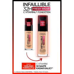 L'Oréal Paris Infaillible 32H Fresh Wear C Vitaminli Fondöten - 130 True Beige