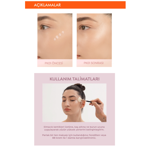 İnci Tonlu Likit Aydınlatıcı – Parlak Görünüm Sunan Apieu Juicy Pang Highlighter Pearl (PK01)