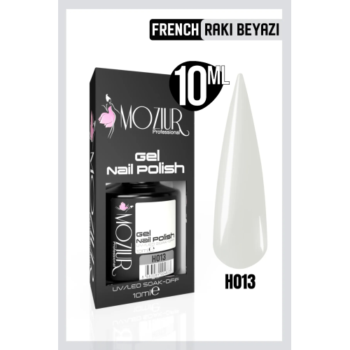 H013 Uv Led Kalıcı Oje 10ml (FRENCH RAKI BEYAZI)