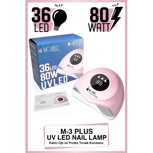 M-3 Plus 36 Led 80w Uv Led Kalıcı Oje Ve Protez Tırnak Kurutucu