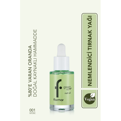 Nemlendirici Ve Besleyici Vegan Tırnak Bakım Yağı - Green Up Nail Oil - 001 - 4251903322331