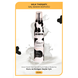 Milk Therapy Saç Köpüğü 200 ml - Saç Dökülmesi Önleyici, Besleyici, Koruyucu Etki