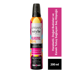 Style Guide Elastic Curl Doğal Görünüm Sağlayan Saç Köpüğü-esnek Tutuş-vegan -200 ml