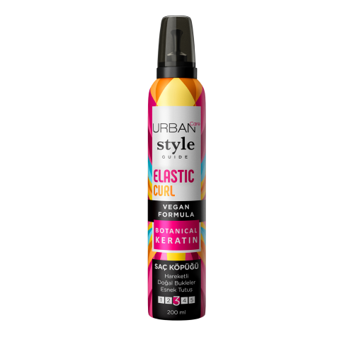 Style Guide Elastic Curl Doğal Görünüm Sağlayan Saç Köpüğü-esnek Tutuş-vegan -200 ml