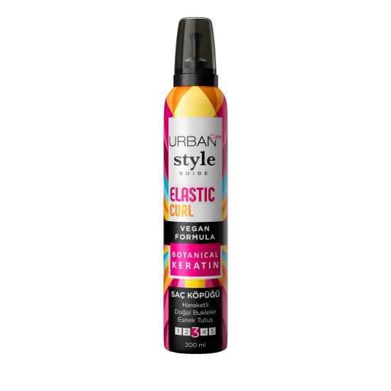 Style Guide Elastic Curl Doğal Görünüm Sağlayan Saç Köpüğü-esnek Tutuş-vegan -200 ml