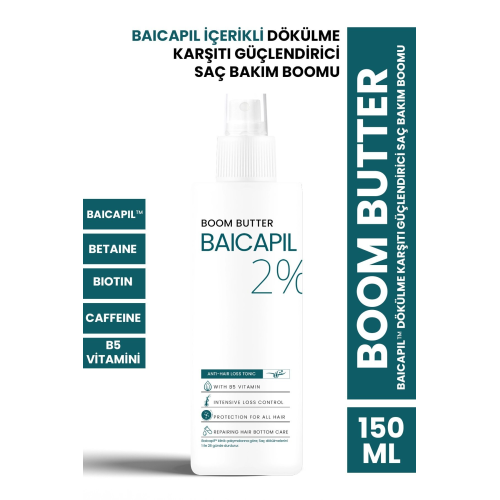 Boom Butter Baicapil Içerikli Dökülme Karşıtı Güçlendirici Saç Bakım Boomu 150 ml