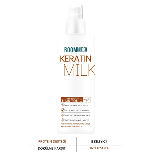 Boom Butter Keratin Milk (SÜTÜ) Hızlı Uzama Dökülme Karşıtı Saç Spreyi 150ml