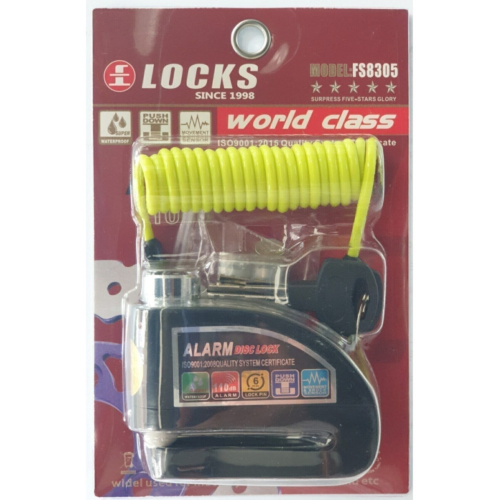 World Class 110 Db Motosiklet Alarmlı Disk Kilidi