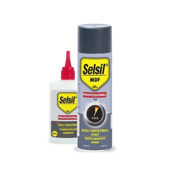 Mdf Kit Hızlı Yapıştırıcı Sprey -3 Saniyede Yapıştı Bile- 200ml + 50gr