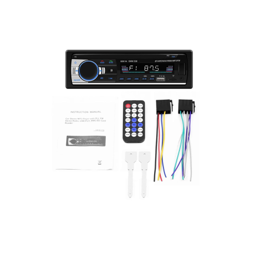 P.125 Çift Usb Girişli Bluetooth Oto Teyp Araba Teybi Radyo Usb Sd Aux Teyp Amfi Çıkışlı 4x55 Watt