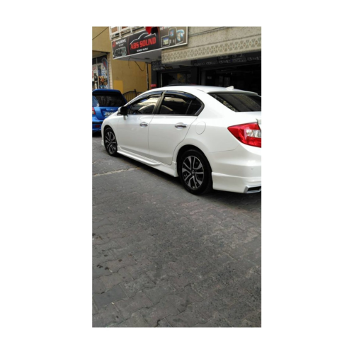 Honda Civic Uyumlu Fb7 Custom Yan Marşpiyel Plastik Boyasız 2012-