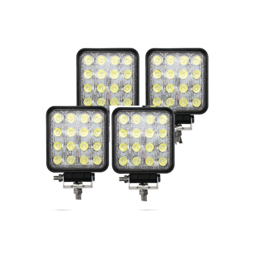 4 Adet 16 Ledli Off Road Çalışma Ve Sis Lambası 48watt 12 & 24 Vo