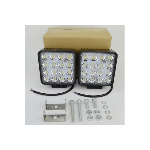 4 Adet 16 Ledli Off Road Çalışma Ve Sis Lambası 48watt 12 & 24 Vo