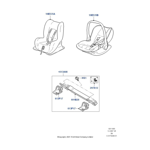 Focus 2004-2011 Arası Isofix Çocuk Koltuğu Bağlantı Aparatı