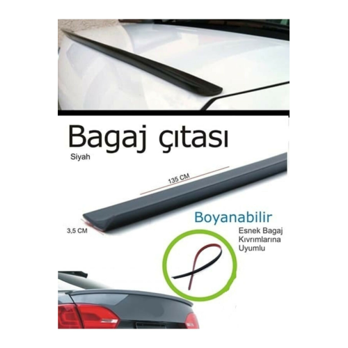 Bagaj Çıtası Bagaj Üstü Spoiler M3 Tip Bagaj Çıtası Spoyler