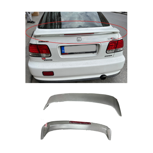 Spoiler Honda Civic İes İki Bacaklı Boyasız Işıklı Spoyler 96 2000 Uyumlu