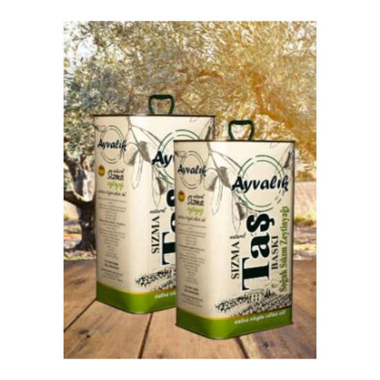 Naturel Sızma Soğuk Sıkım Zeytinyağı 2x5 Lt (2X4400 GR) Teneke