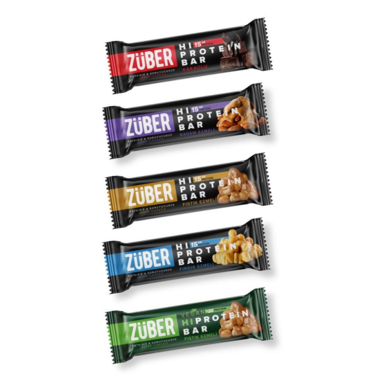 Yüksek Protein Bar Deneme Paketi 45g X 5 Adet